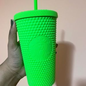 Starbucks neon green glow in the dark grande cup